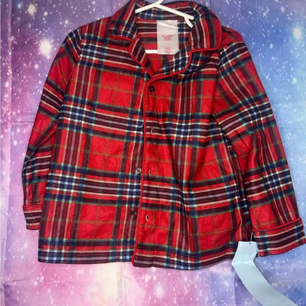 New wondershop plaid toddler pajamas shirt 🛍